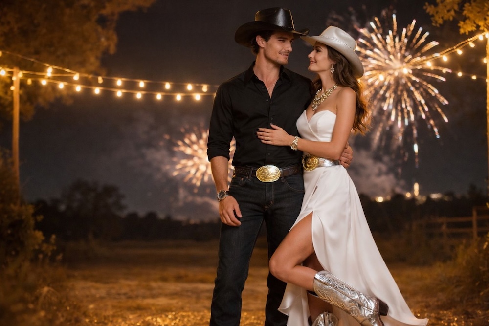 Look country ano novo: brilho, metal e personalidade para virar o ano com estilo ✨🤠