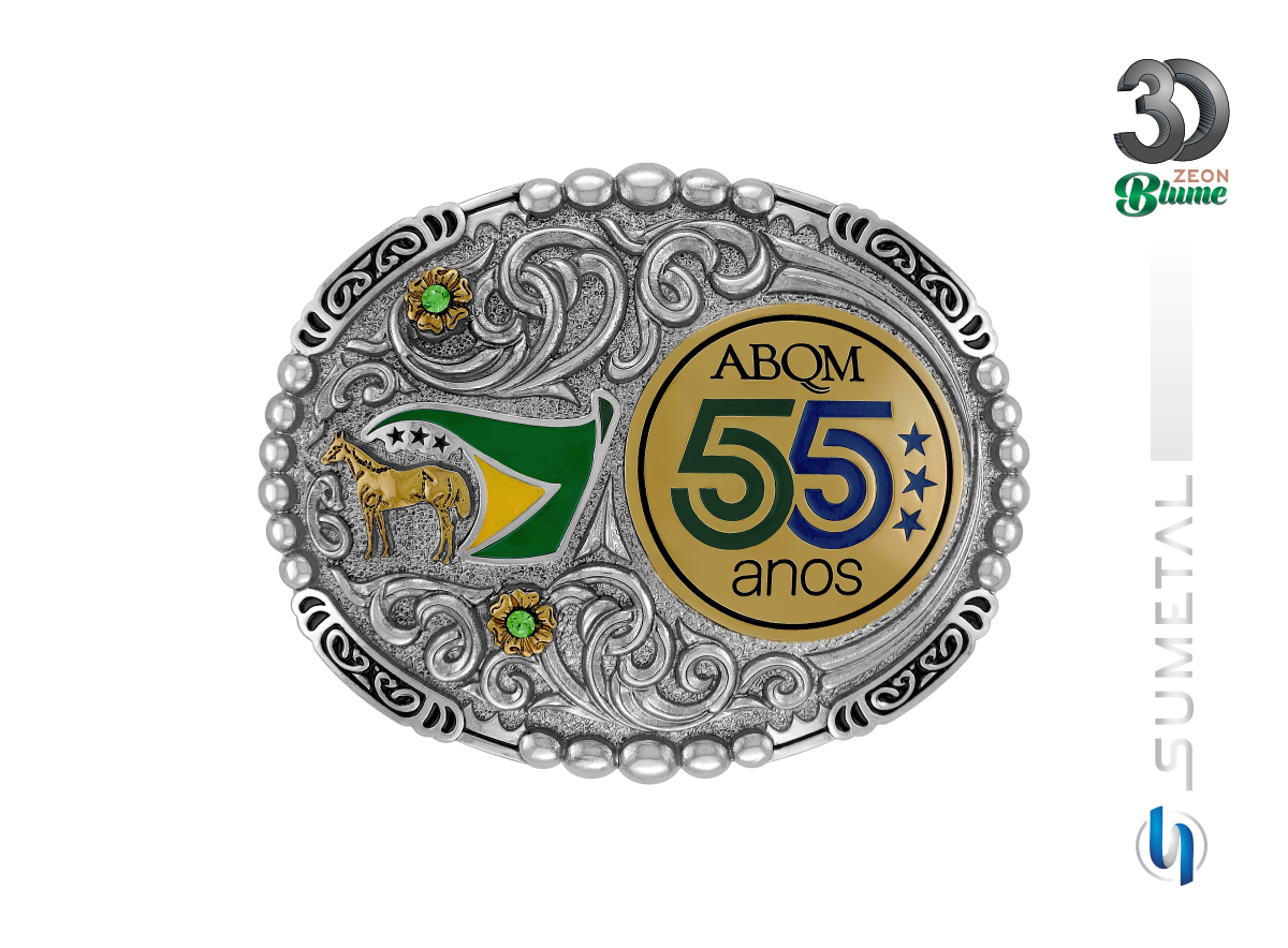 16295FE ND Fivela Country ABQM 55 Anos Souvenir