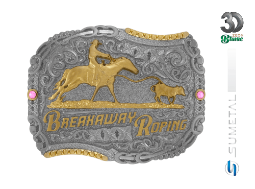 14416F PVD Fivela Country Breakaway Roping Feminina