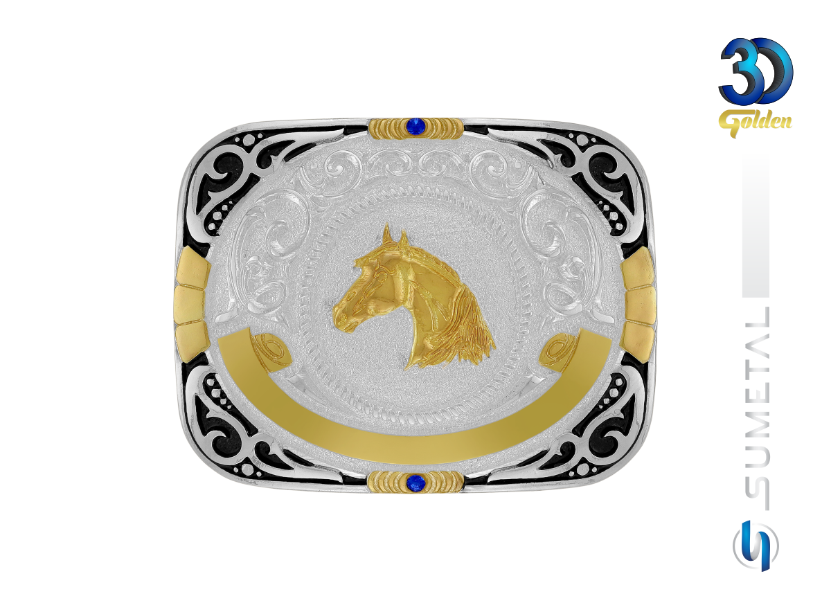 16611F PD Fivela Country Cabeça de Cavalo Masculina