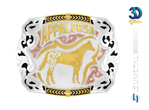 14404F PDC Fivela Country Cavalo Appaloosa