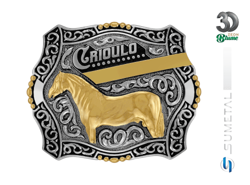 14420FE ND Fivela Country Cavalo Crioulo
