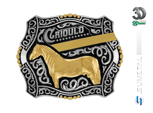 14420FJ ND Fivela Country Cavalo Crioulo