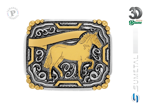 15548FE ND Fivela Country Cavalo Mangalarga Infantil