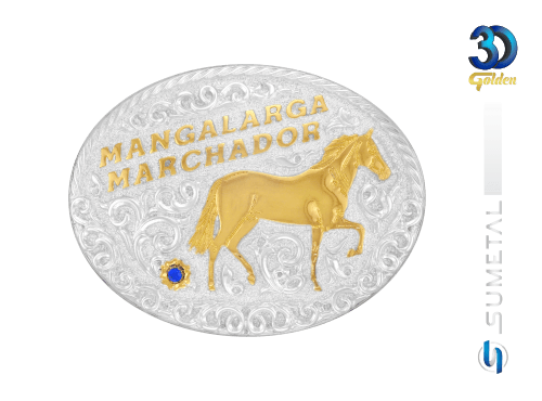 14207F PD Fivela Country Cavalo Mangalarga Marchador