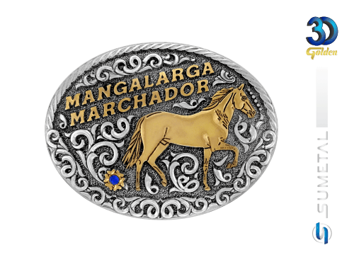 14207FE PD Fivela Country Cavalo Mangalarga Marchador
