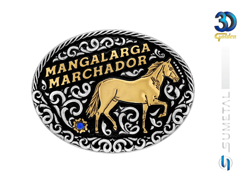 14207FJ PD Fivela Country Cavalo Mangalarga Marchador