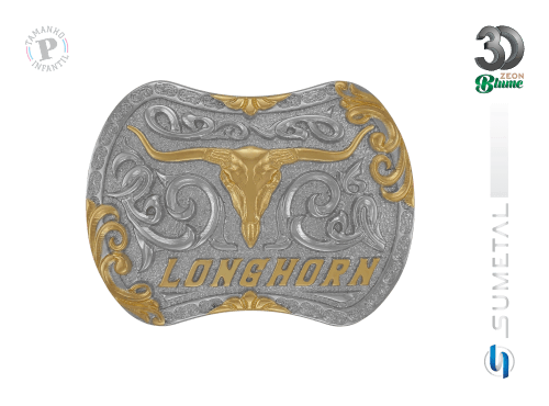14460F ND Fivela Country Infantil Longhorn