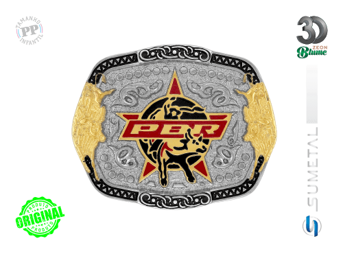 14371F ND Fivela Country Infantil PBR Professional Bull Riders