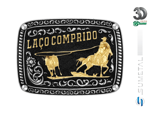 14245FJ ND Fivela Country Laço Comprido Masculina