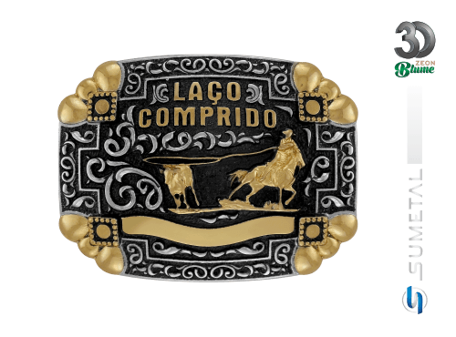 14388FJ ND Fivela Country Laço Comprido Masculina