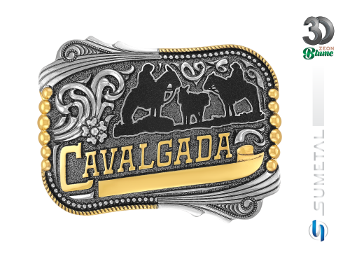 13371FE ND Fivela Country Masculina Cavalgada