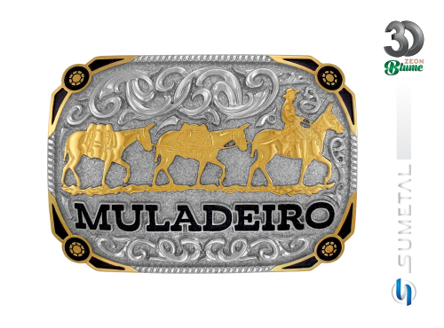 13212F ND Fivela Country Masculina Muladeiro