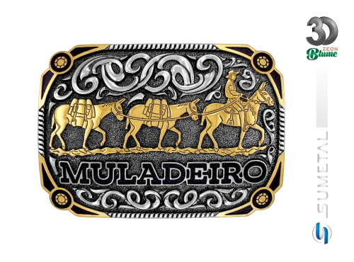 13212FE ND Fivela Country Masculina Muladeiro
