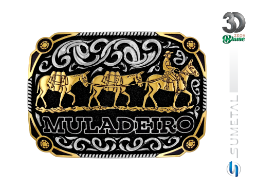 13212FJ ND Fivela Country Masculina Muladeiro