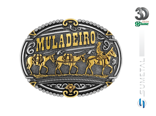 13389FE ND Fivela Country Masculina Muladeiro