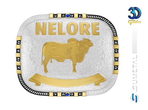 14167F PD Fivela Country Masculina Nelore