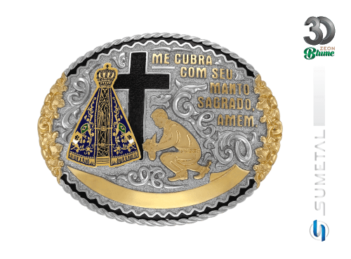 14146F ND Fivela Country Nossa Senhora e Cowboy