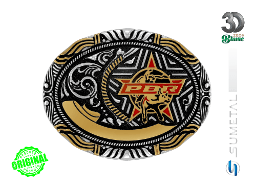 15543FJ ND Fivela Country Masculina PBR Professional Bull Riders
