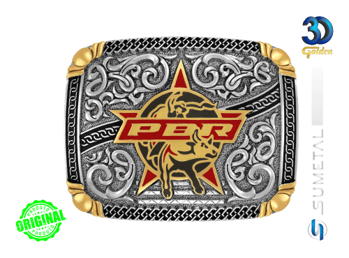 12735FE PD Fivela Country Masculina PBR