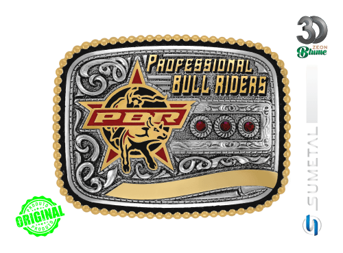 14355FE ND Fivela Country Masculina PBR Professional Bull Riders
