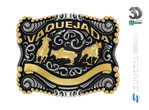 14306FJ ND Fivela Country Masculina Vaquejada