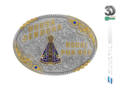 14295F ND Fivela Country Nossa Senhora – Rogai por Nós