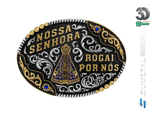 14295FJ ND Fivela Country Nossa Senhora – Rogai por Nós