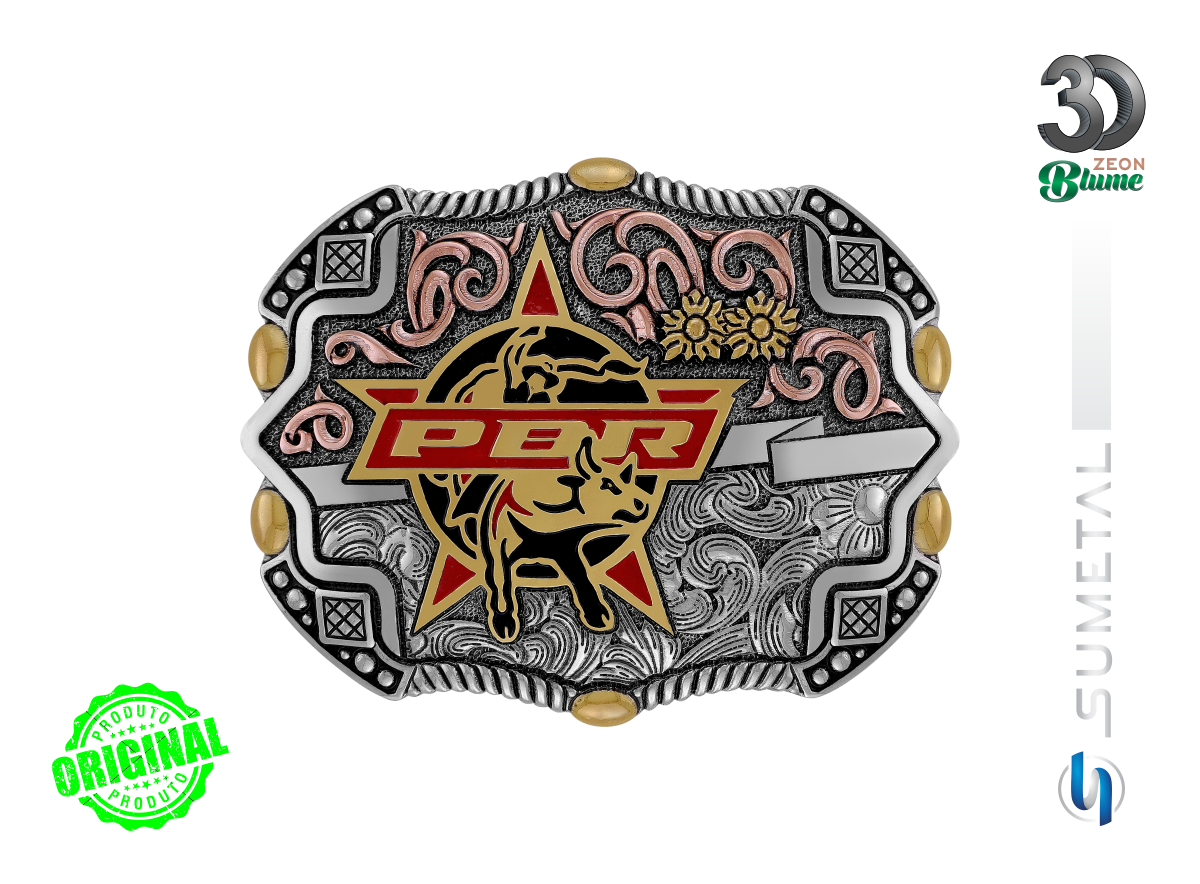 16404FE NDC Fivela Country Masculina PBR Pai e Filho Professional Bull Riders