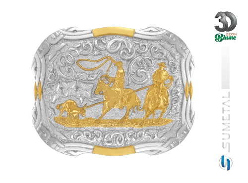 15449F ND Fivela Country Team Roping Masculina