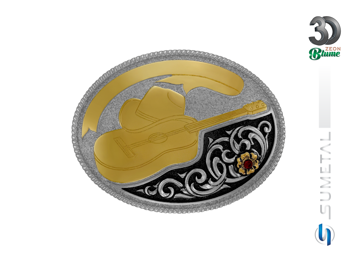15676F ND Fivela Country Masculina Violão